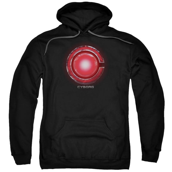 Justice League Movie - Cyborg Logo - Pull-Over Hoodie - Large