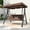 Brown, variant on Howsvn 3-Seat Patio Swing, Adjustable Canopy Steel Frame Glider, Cushioned Outdoor Backyard Swing, Black