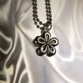 thumbnail image 3 of AOOOWER Flower All-match Clavicle Chain Adjustable Round Bead Chain Cold Wind Neck Chain, 3 of 7
