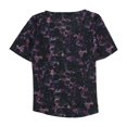 thumbnail image 2 of Lauren M. Petites Blusa festiva para mujer, Púrpura, PS, 2 of 2