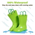 thumbnail image 4 of Litfun Toddler Kids Rain Boots for Boys Girls, Size 11 Little Kid, Green, 4 of 8