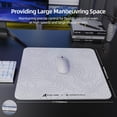thumbnail image 6 of CM05 Glass Gaming Mouse Pad, 17.7x15.7 in Large Mouse Mat, Non Slip 9H Hard Mousepads, Nano-Textured Glass Surface with Improved Precision and Speed for FPS Players - White Contour, 6 of 7