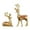 K, variant on HmNPlay 2-Piece Resin Reindeer Figurines Set, Standing & Lying Deer Sculptures for Christmas Holiday Home Desk Decor (4.7/7.5")