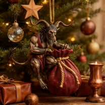 Unique Theme Christmas Ornaments Gothic Holiday Decor Folklore Inspired Tree Hanging Pendant for Horror Enthusiasts Gift(C)