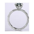 thumbnail image 3 of 1ct 18K White Gold Moissanite Rings for Women Gift D Color VVS1 Clarity Diamond Rings 925 Sterling Silver Ring jewelry Moissanite Engagement Rings with Certificate, 3 of 6