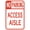 Color 4133, variant on No Park Access Aisle Sign Parking Signs Metal Sign Tin Sign 12x16 Inch - Caution Safety Warning Security Signs Indoor & Outdoor Signs for Home, Office, Work