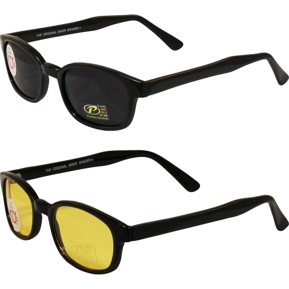 Pacific Coast Original KD's Biker Sunglasses with Smoke Lenses 