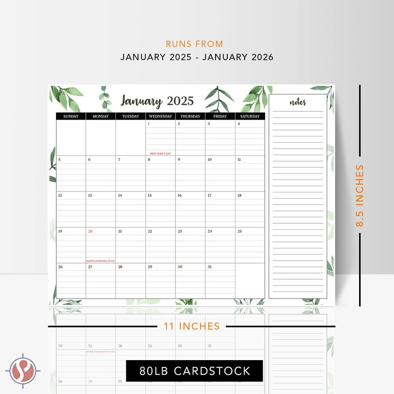 2025-desk-pad-monthly-calendar-glued-on-top-beautiful-elegant-design-perfect-for-organizing-planning-runs-from-january-2025-january-2026-13-months-8-5-x-11-walmart-com
