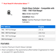 thumbnail image 2 of Clutch Cylinder - Compatible with 1985 - 1987 Ford Ranger 1986, 2 of 2