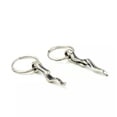 thumbnail image 5 of EOEMY Chinese Pure Silver S925 Irregular Hip-Hop Fashion Earbob Earrings Pair, 5 of 7