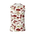 thumbnail image 6 of Lsque Mushroom Print Men's Cotton Blend Sleeveless Muscle Shirts (S-3XL)- Moisture Wicking, Odor Protection, UPF 30+,XX-Large, 6 of 8