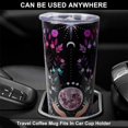 thumbnail image 3 of Goth Moon Tumbler with Lid and Straw - Moon Coffee Mug Goth Gifts, 20 oz Goth Moon Skinny Stainless Steel Tumblers with Lid and Straw,Reusable Travel Mugs Insulated for Hot and Cold Drink, 3 of 5