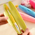 thumbnail image 2 of 4pcs Plastic Toothbrush Tube Case Portable Candy Color, 2 of 5