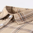 thumbnail image 4 of Men's Long - Sleeve Plaid Loose - Fit Shirt Jacket - Casual and Stylish, 4 of 6