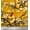 Goldenrod, variant on Soimoi Blue Georgette Viscose Fabric Fish,Bird & Yacht Bird Printed Fabric 1 Yard 42 Inch Wide