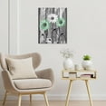thumbnail image 2 of Farmhouse Green Floral Wall Art for Living Room Grey and White Daisy Flower on Rustic Wood Pictures Wall Decor Nature Plant Framed Canvas Wall Art for Bedroom Bathroom Decor,10L X 8W Inches, 2 of 6