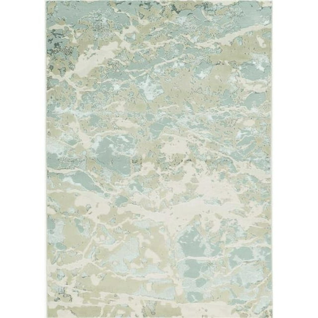 HomeRoots 353743 Tapis en Polyester Gris Sable 3 Pi 3 Po x 4 Pi 11 Po