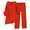 Red, variant on Womens Pant Suit Long Sleeve Daily Casual Solid Shirt Tops Pockets Shirt Trousers Set Two Piece Sets for Women