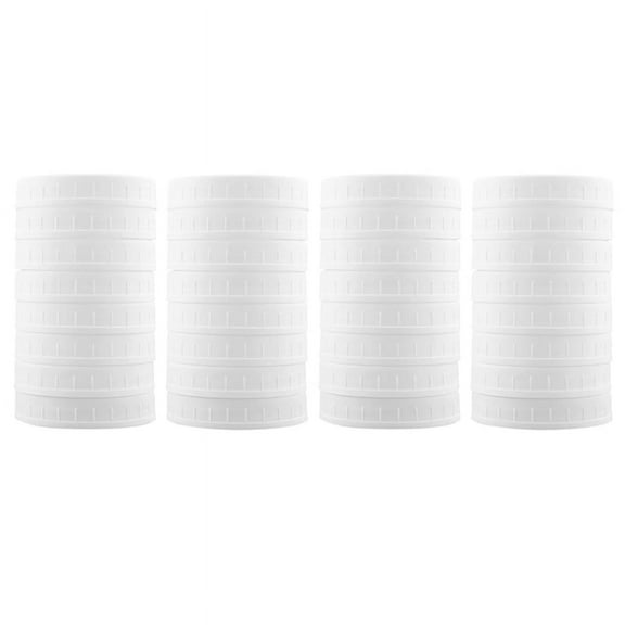 32 Pack Wide Mouth Jar Lids,Plastic Storage for Canning Jars,Leak-Proof and Anti-Scratch