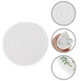 thumbnail image 3 of Unique Bargains 1 Pc Red Fruit Leaves Drink Coaster White Green Blended fabric, 3 of 5
