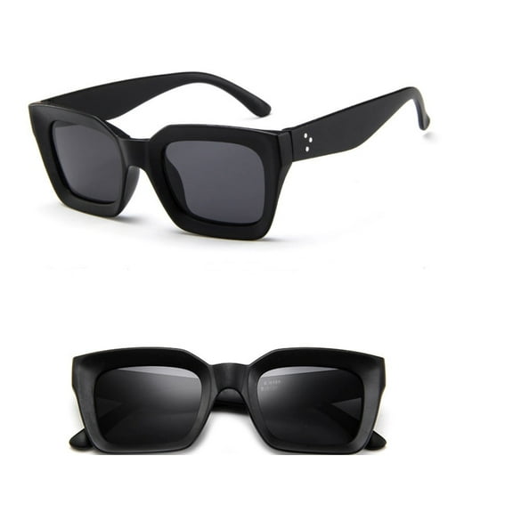 Square Sunglasses Retro Fashionable Eye Protection and Decoration for Men and Women Universal Fit Multicolor Glasses