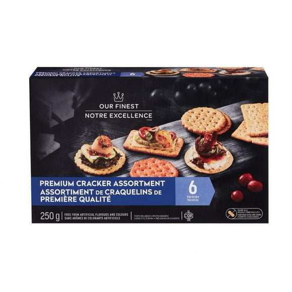 Assortiment de craquelins de première qualité Notre Excellence 250 g (6 variétés)