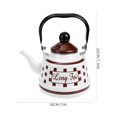 thumbnail image 3 of MasteelfCA Enamel Steel Coffee Pot Thickened Coffee Pot Heating Water Kettle Household Water Kettle, 3 of 8