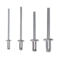 thumbnail image 2 of TFixol 200Pcs Heavy Duty Riveter Set Hand 2.4/3.2/4.0/4.8mm Rivet G-un Kit Set Aluminum Rivets Assortment Tool for P-lastic Metal Leather Vehicle, 2 of 7