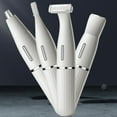 thumbnail image 1 of Rasoir Quatre-en-un Blanc, Rasoir Multifonctionnel pour Sourcils, Rechargeable par Usb, 1 of 8