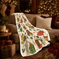 thumbnail image 3 of Playful Christmas Cats Presents, Playful Pet Portrait Pattern, Warm Flannel Blanket for Living Room and Bedroom, Cat Lovers Christmas Gift, Pet Lover Home Decor, 3 of 9