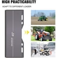 VEVOR Skid Steer Mount Plate 1/4" Thick Skid Steer Attachment Plate Steel Quick Attachment