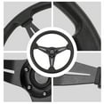 thumbnail image 4 of Racing Steering Wheel, Car Steering Wheel Racing Style 14in Universal Steering Wheel with Horn Button Fit for 6 Hole Steering Wheel Hub Adapter for Car, Easy Installation, 4 of 7