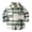 Green, variant on Boys Girls Plaid Shirt Spring Fall Long Sleeve Button Down Lapel Collared Plaid Jacket Kids Casual Outerwear