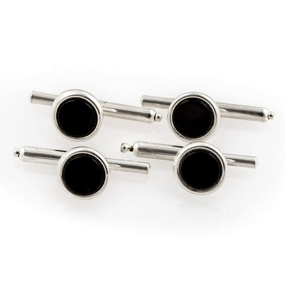 Onyx Spring-back Studs by Cuff-Daddy
