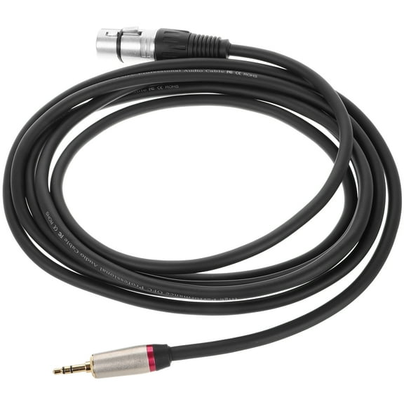 Mini XLR Female to Stereo Plug Adapter TRS to Mini XLR Female Audio Cable for Sound Transmission Headphones Accessories