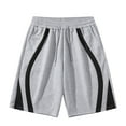 thumbnail image 2 of pstuiky Abreviatura para hombres, Pantalones cortos deportivos casuales de moda para hombre, holgados, con bolsillos y cordón Pantalones cortos para correr para hombre, 2 of 6