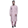 thumbnail image 1 of Atasi Kurta Pyjama de Fête pour Hommes Col Mandarin Manches Longues Kurta Pyjama Ethnique, 1 of 5