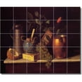 thumbnail image 1 of Ceramic Tile Mural-William Harnett Still Life Backsplash Tile Mural 5. 48" w x 40" h using (30) 8 x 8 ceramic tiles, 1 of 3