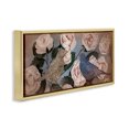 thumbnail image 3 of Stupell Industries Bird Sanctuary Budding Roses Gold Framed Floater Canvas Wall Art design by Lori Mosley, 11 x 25, 3 of 9