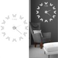 thumbnail image 3 of Large Wall Sticker Clock Butterfly Shape Innovation DIY Modern Art Living Room DecorationSilver, 3 of 4