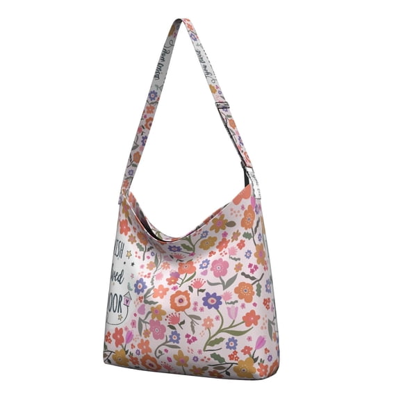 Sac Fourre-Tout Vintage en Toile – Sac à Bandoulière Rustique Minimaliste, Style Tribal Ethnique, Réutilisable et Écologique