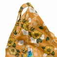 thumbnail image 5 of Hawaii Lounger Chair Bag, Vintage Blossom Floral Illustration with Fresh Spring Flowers, High Capacity Storage with Handle Container, Lounger Size, Marigold Army Green, by Ambesonne, 5 of 5
