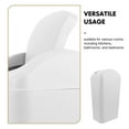 thumbnail image 2 of LOLIPPYY Swing Lid Trash Can: Plastic Slim Garbage Bin for Laundry Room Kitchen Bedroom Restroom Bathroom College Dorm Tight Spaces 8L, 2 of 7
