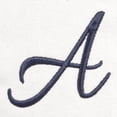 thumbnail image 3 of DALIX Quality Canvas Tote Bags Large Beach Bags Navy Blue Monogrammed A, 3 of 8