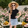 thumbnail image 2 of Ccpelsie Girls Graphic T-Shirts Casual Short Sleeve Tee Tops Cute Trendy Girls Clothes Black,18-24 Months, 2 of 9