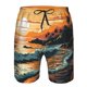 thumbnail image 3 of Balery Serene Ocean Sunset Traje de Baño Estilo Hawaiano para Hombre, Shorts de Secado Rápido con Bolsillos-XX-Large, 3 of 6