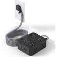 thumbnail image 1 of Cable largo Power Strip HANYCONY de 3 m con 8 salidas y 4 puertos USB, 1 of 7
