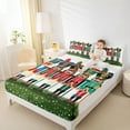 thumbnail image 4 of Manfei Funny Nutcracker Bed Sheets 4 Pieces for Kids, Merry Xmas King Sheets, New Year Gifts Sheet Set for Boys Girls, Lightweight Room Decor, 4 of 7