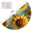 thumbnail image 3 of Sikiie Artistic Oil Painting Sunflower 30-48 inches {designName} Print Christmas Tree Skirt Snowman Xmas Tree Skirt with Edge Christmas Decorations for Holiday Party30", 3 of 7
