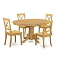thumbnail image 2 of East West Furniture Dining Room Set Oak, AVBO5-OAK-W, 2 of 6